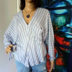 Free People Chevron Print Summer Top - M